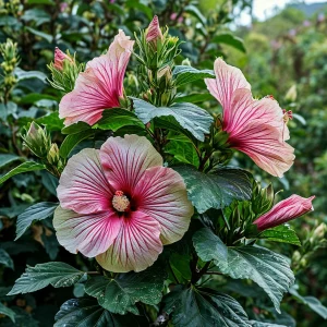 Гибискус Иден Бьюти купить по цене от 460р. в интернет-магазине «Посадика» с доставкой почтой в в Микунье и по всей России – [изображение №1].